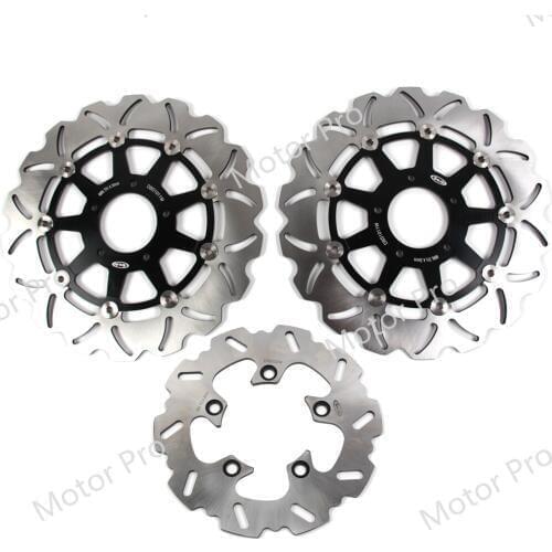 For Suzuki SV650S 2003 2004 2005 2006 2007 Front Rear Brake Disc Disk Rotor Kit Motorcycle Accessories SV S 650 SV650 650S BLACK