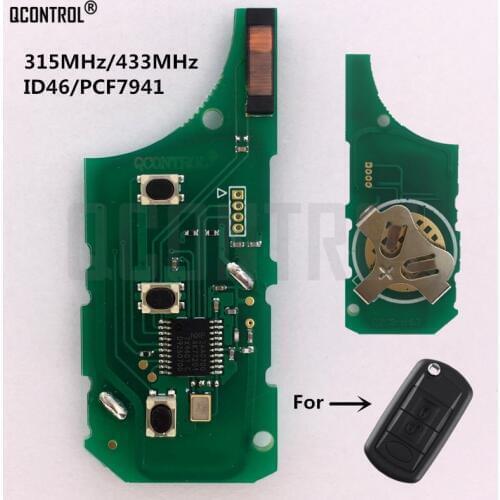 QCONTROL Car Control Remote Key Electronic Circuit Board for RANGE ROVER Sport Land Rover Discovery 3 Flip Folding 315MHz 433MHz