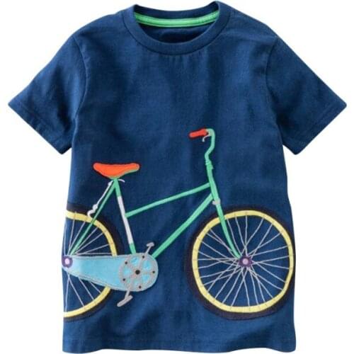 Cotton Boys T-Shirt Kids Shirts Baby Boys Casual Short Sleeve Car Print Tee For Boy Summer Children Toddlder Tee Shirts Tops