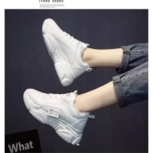 Women Shoes New Chunky Sneakers for Women White Vulcanize Shoes Casual Fashion Dad Shoes Platform Sneakers Basket