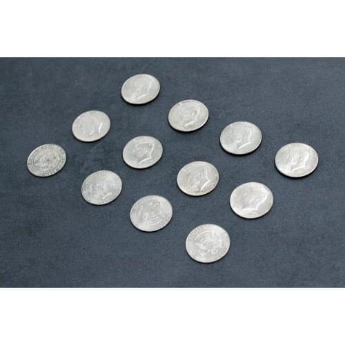 Coin Bomber Magic (Half dollar Coin Version)Coin Appearing/Disappearing Magie Mentalism,Close Up,Illusion,Comedy Magic Tricks