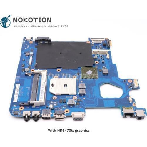NOKOTION For Samsung NP305E4A 305E4A 14 inch Laptop Motherboard Socket FS1 HD6470M BA92-08197A BA92-08197B BA41-01818A