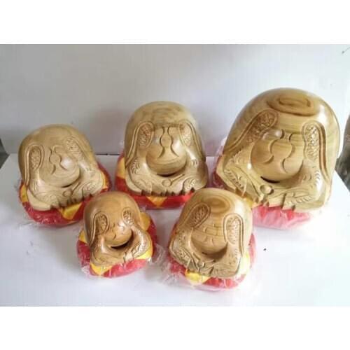 Original wood color muyu Buddha Solid camphor wood Buddhist musical instruments buddism wooden fish