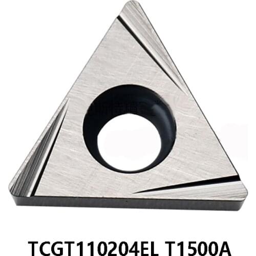 Original TCGT110204EL T1500A Carbide Inserts Lathe Cutter TCGT110204 EL TCGT 110204 Turning Tools TCGT1102