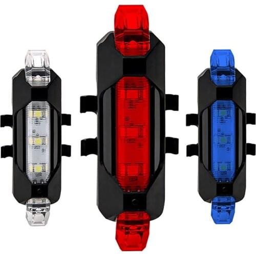 Rechargeable USB LED Bike Bicycle Tail Red Light Cycling Back Multi Wheel Up Bicycle Lights Bike Waterproof Cycling Light