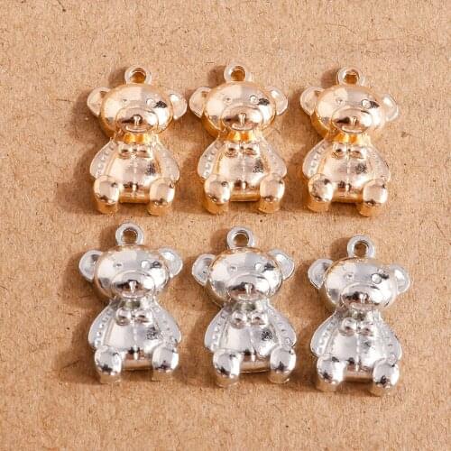 20pcs/lot 10*18mm Alloy Gold Silver Color Cute Pig Charms for Earrings Pendants Necklaces DIY Animal Charms Jewelry Making Craft