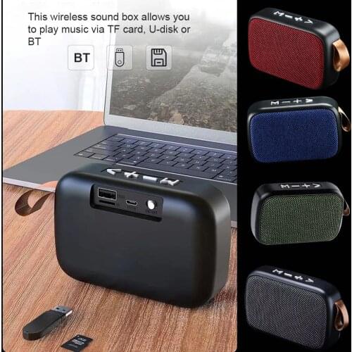 Portable Wireless Bluetooth Speaker Soundbar Outdoor Support TF Card FM Radio Aux HIFI Subwoofer Portable Audio & Video