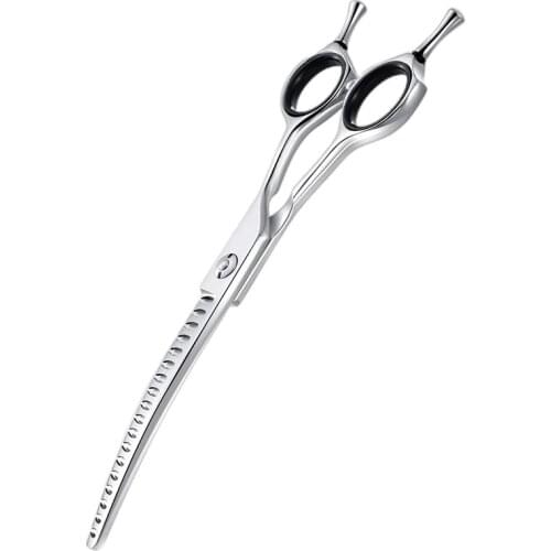 6.5 Inch High Grade Silver Japanese Stainless Steel 440c Salon Pet Hair Cutting Scissors Dog Grooming Shears