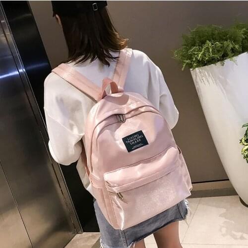 Pink Travel backpack Women 2019 Casual Korean Style School Backpacks for Teenagers Girls Fashion Designer Bagpack mochilas mujer