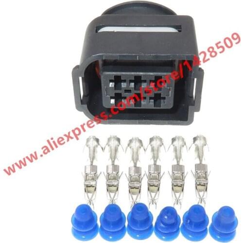 10 Sets 6 Pin 3.5mm Car Wire Plug Auto Sensor Wiring Waterproof Connector 3B0959384 3B0 959 384