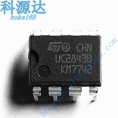 10pcs/lot UC2843B DIP-8 UC2843BN UC2843 2843B KM7742 In Stock
