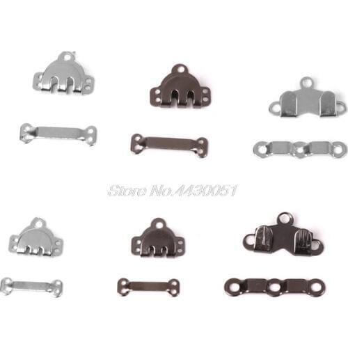 10x Trouser Skirt Hooks + Bars Fasteners For Suit Pants Extenders Tailor Sewing Dropshipping