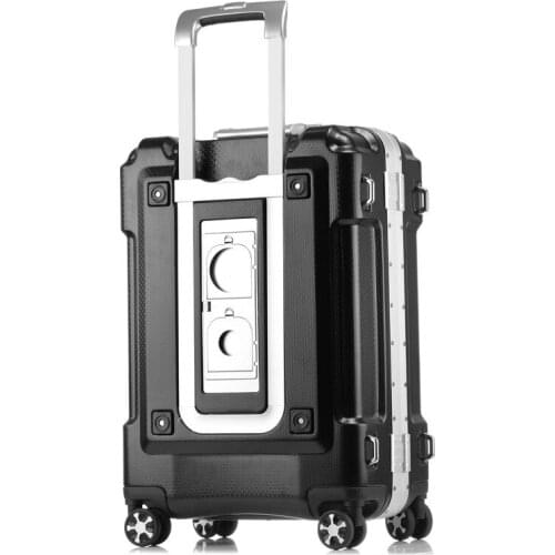20 24 28 inch larger capacity ABS PC Aluminum Frame Luggage Bag Commercial Boarding case Trolley Travel Suitcase Password Box