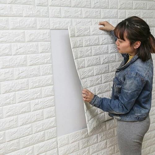 3d Wallpaper Stone Brick Wall Veneer Ecological Foam Wall Decal Covering Diy Self-adhesive Waterproof Living Room Decoration