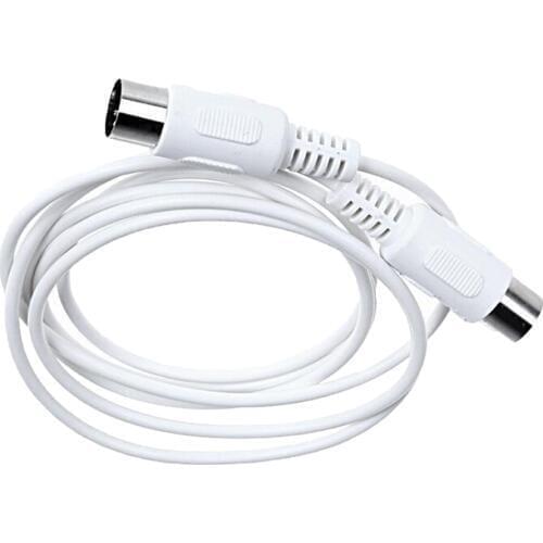 5 Pin Male to 5 Pin Male 1.5m Musical MIDI Cord Cable Copper Audio Cord Music Wire Extension Cable for Electronic Piano Lovers