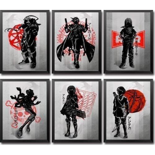 Alphonse Alucard Archaeology Armin Ashitaka Avenger Ayato Bakugou Base Broly Beerus Japanese Anime Abstract Poster