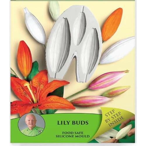 1pc Flower Pro Lily Buds Mould fondant Silicone mold cake decorating tools chocolate gumpaste mold