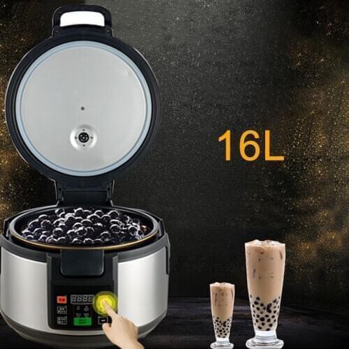2200W 16L Tapioca Pearls Boiling Machine Bubble Tea Cooking Pot Automatic Pearl Cooker Milk Tea Sago Cook Pot Boiler 220V/110V