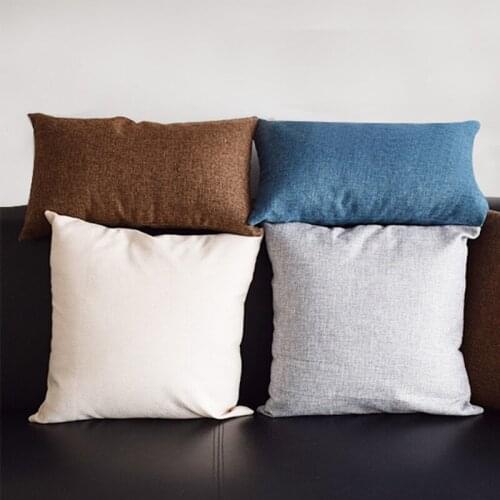 Free Shipping Solid Pillow Case 40/45/50/60cm Nordic Style Soft Dyed Cushion Cover Home Living Room Sofa Decor DYCL