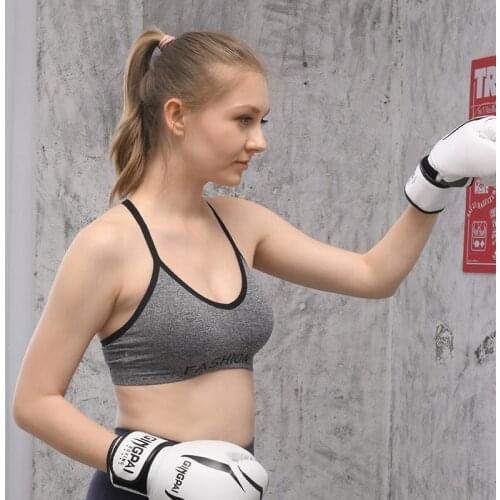 Non-Wire Sports Bra Womens Cross Strap Seamless Vest Tube Top Wrap Push-Up Yoga Fitness Seamless Top