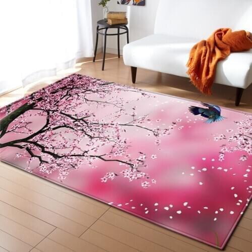 Green landscape printing large carpets home bedroom decoration Carpet living room non-slip mats child crawling 3D printing rugs
