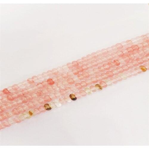 1 Strand 4x6mm Pink Cherry Quartz Abacus Loose Beads DIY Fashion Jeawelry Making Accessories Unisex Special Gift 15.5"