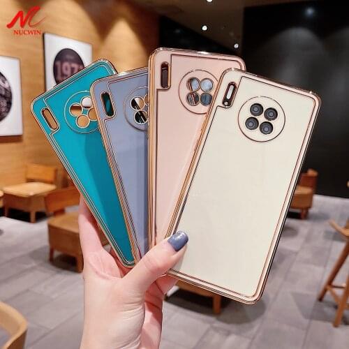 Luxury 6D Plating Soft Silicone Square Frame Case for Huawei P30 P40 Pro Mate 30 Mate40 40 Nova 6 8 7 Pro Nova8 Phone Back Cover