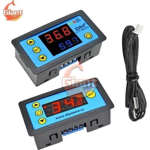 W3231 LED Single Dual Display Digital Thermostat DC 12V AC 110V 220V Temperature Controller For Aquarium Freezers Incubator Car