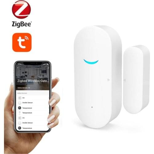 Tuya Smart ZigBee Door Window Contact Sensor Smart Home Wireless Door Detectors Open/Close APP Remote Alarm