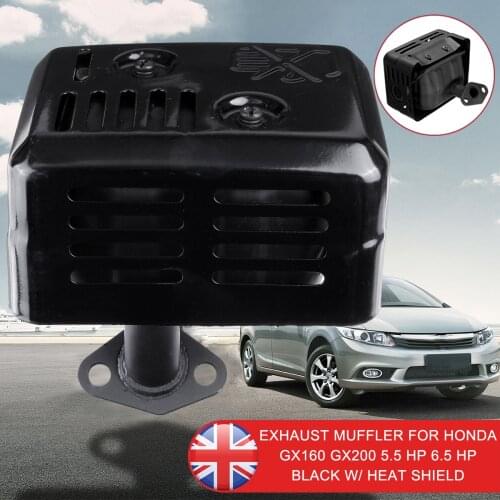 For Honda GX120 GX160 GX200 5.5 for HP 6.5 for HP Exhaust Muffler System with heat shield Assembly Gasket