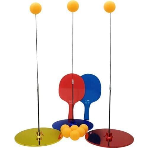 Elastic flexible shaft table tennis trainer Single person self-practice children myopia Prevention children gift