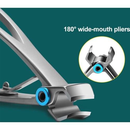 Professional Nail Clippers Stainless Steel Nail Cutter Toenail Fingernail Manicure Trimmer Toenail Clippers for Thick Nails
