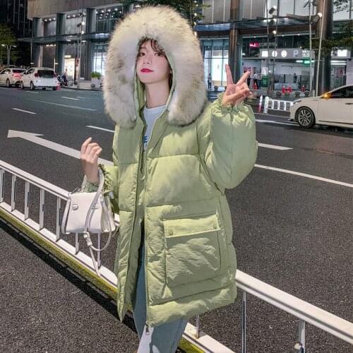 Fashion Autumn Winter Women Jacket New Female Fur Collar Hooded Short Parkas Warm Casual Plus Size Loose Overcoat Coat