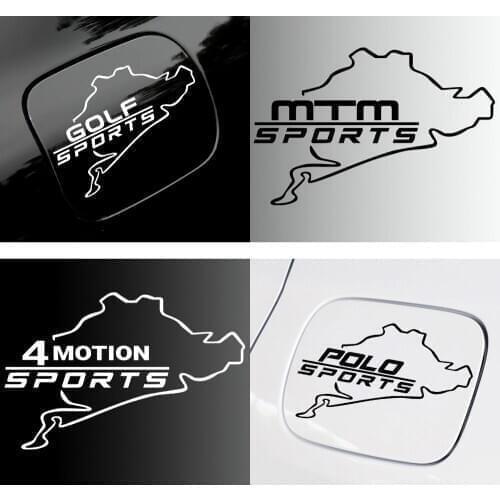 Car Tank Cap Trunk Fashion Creative Decoration Sticker Decals For Volkswagen VW golf caddy Blue Motion Polo Touareg MK4 Beetle