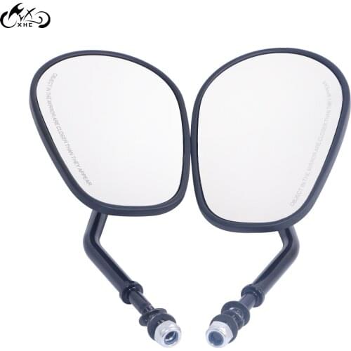 Motorcycle Matte Black Rearview Side Mirrors For Harley Sportster Touring Dyna CVO Road Electra Street Glide Fat Bob FXDF