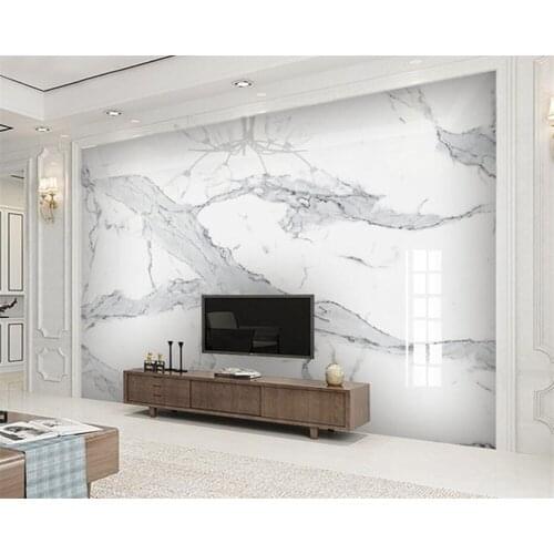 Customized TV background wall paper modern light luxury living room 5d mural wallpaper atmosphere imitation marble 3d wallpaper