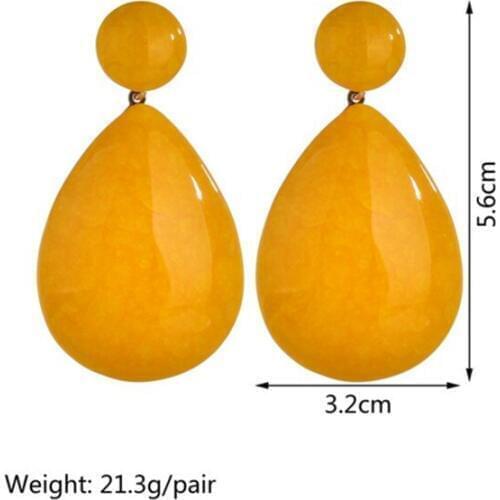 WWLB 2019 Newest Fashion Resin Earrings For Women European Design Drop Earrings Gift For Friend