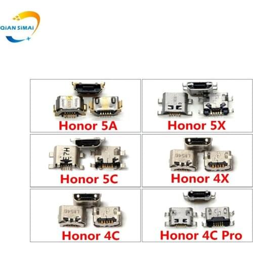 2PCS/Lot New USB Charge Charging Port for Huawei Honor 5A 5X 5C 4X 4C Pro Phone