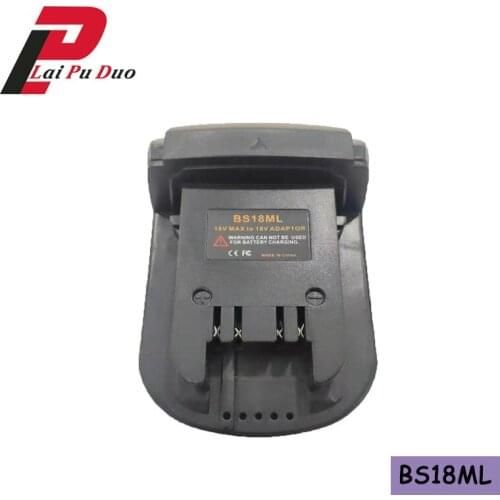 BS18ML Li-Ion Battery Converter Adapter For Bosch BAT609, BAT618, BAT611 18V MAX To 18V For Milwaukee M18 Lithium Battery