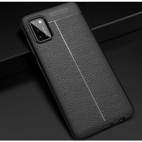 A41 Luxury Brand Original Shockproof Armor Cover for Samsung Galaxy A41 Case Soft Leather Carbon TPU Case for Samsung A41 Case