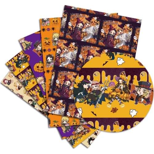 Diy Demon Slayer Handgemaakte Naaien Patchwork Quilten Baby Jurk Thuis Vel 140Cm Bedrukte Stof Stof Naaien Kids Stof