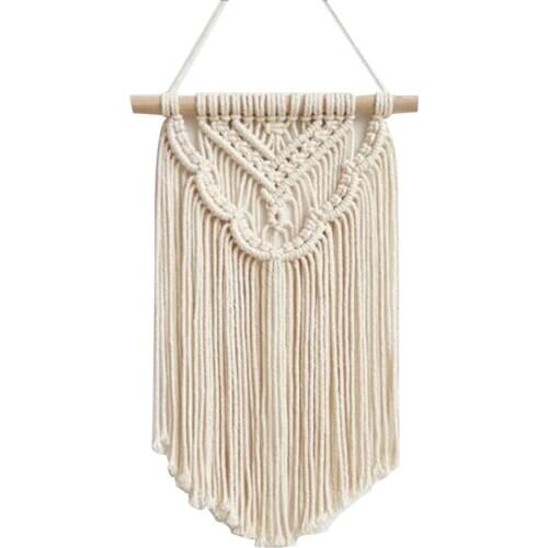 Nordic Macrame Woven Tapestry Bohemian Wall Hanging Home Decoration Crafts Cotton Rope Woven Indoor Art Room Decortion