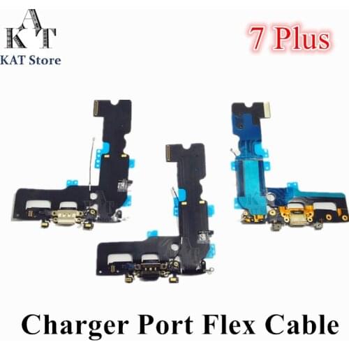 Charger Charging Port Dock USB Connector Mic Flex Cable For 7 Plus 5.5'' Headphone Audio Jack Ribbon New Replacement Part 1Pcs