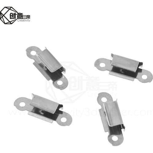 4pcs Hot Bed Glass Platform Fixation Fix Clamp Clip Stainless Steel for Ultimaker 2 Creality 10 Ender 3 E12 A8 A6 3D Printer