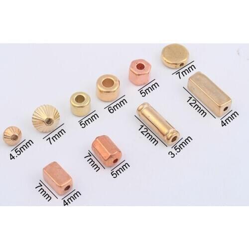 100pcs/Lot CCB Plastic Square Beads Spacer Loose Beads For Earrings DIY Jewelry Making Supplies 5 6 7 12mm Findings Accessories