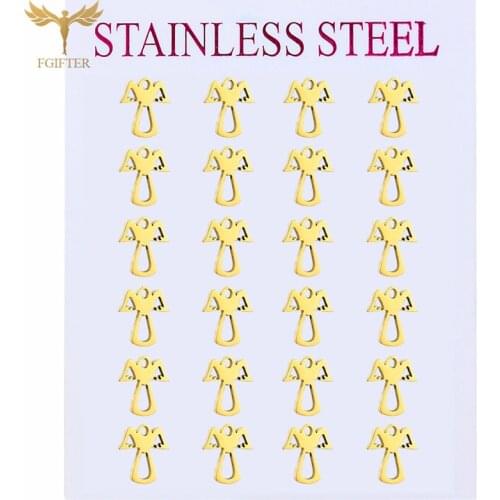 2021 For Womens Earrings Hollow Angel Stud Earrings Set Stainless Steel Jewelry Cheap Wholesale Hot Fashion aretes