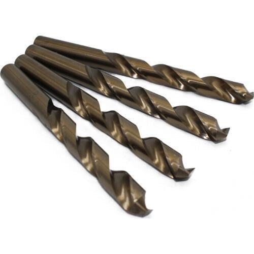 5pcs M35 12mm Twist drill straight shank high speed steel cobalt full grinding stainless steel metal reamer drill super hard