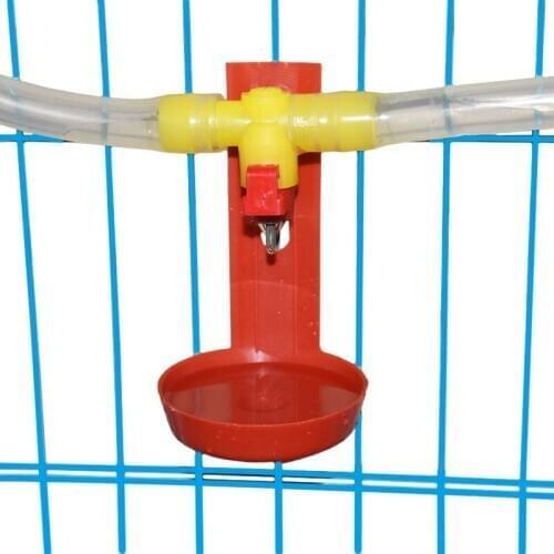 50 sets Chicken Automatic Drinking Ball nipple drinking cups Chicken Waterer Pigeon Quail Bird cups Chicken Cage Drinking