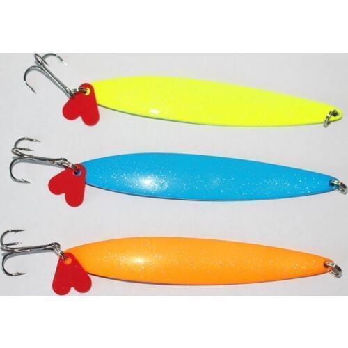 Free shipping 11cm/30g spoon bait fishing wobbler lure metal VIB fishing lure blade lure fishing spinner bait 6pcs mixed colors