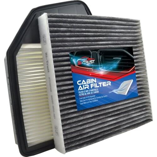 Bi-Trust Engine & Cabin Air Filter for Honda Crosstour 2.4L 2012-2015/Honda Accord 2.4L 2008-2012 80292-SDA-A01